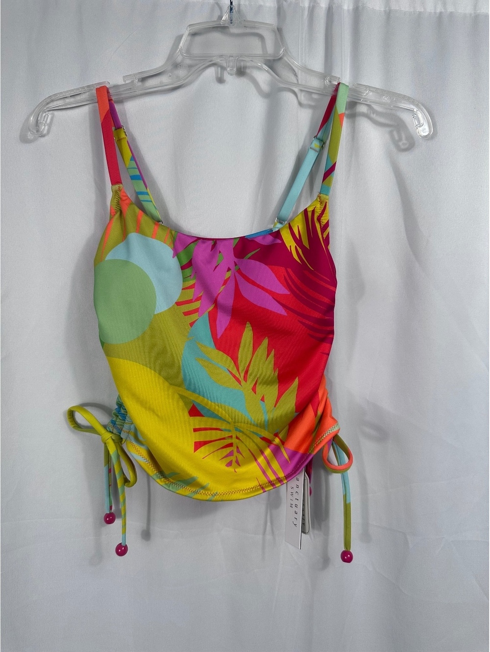 Sanctuary Swim Recycled Polyester Colorful Tankini Top Xsmall